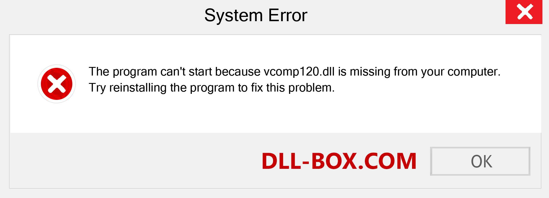  vcomp120.dll file is missing?. Download for Windows 7, 8, 10 - Fix  vcomp120 dll Missing Error on Windows, photos, images